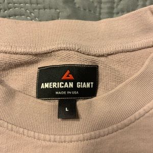 American Giant Everyday Crew Sweatshirt Men’s Size Large EUC Color is Sunset